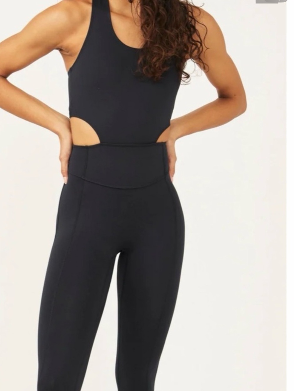 Free People back it up onesie Black NWOT